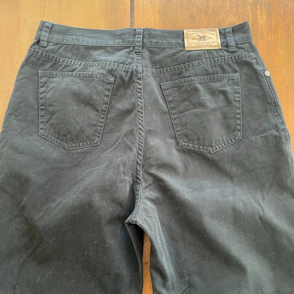 Lauren Slacks Black Cotton Straight Leg Sz 12 - Picture 7 of 11